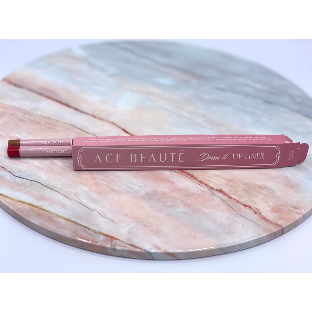 Ace Beaute Draw It Lip Liner Duo NIB